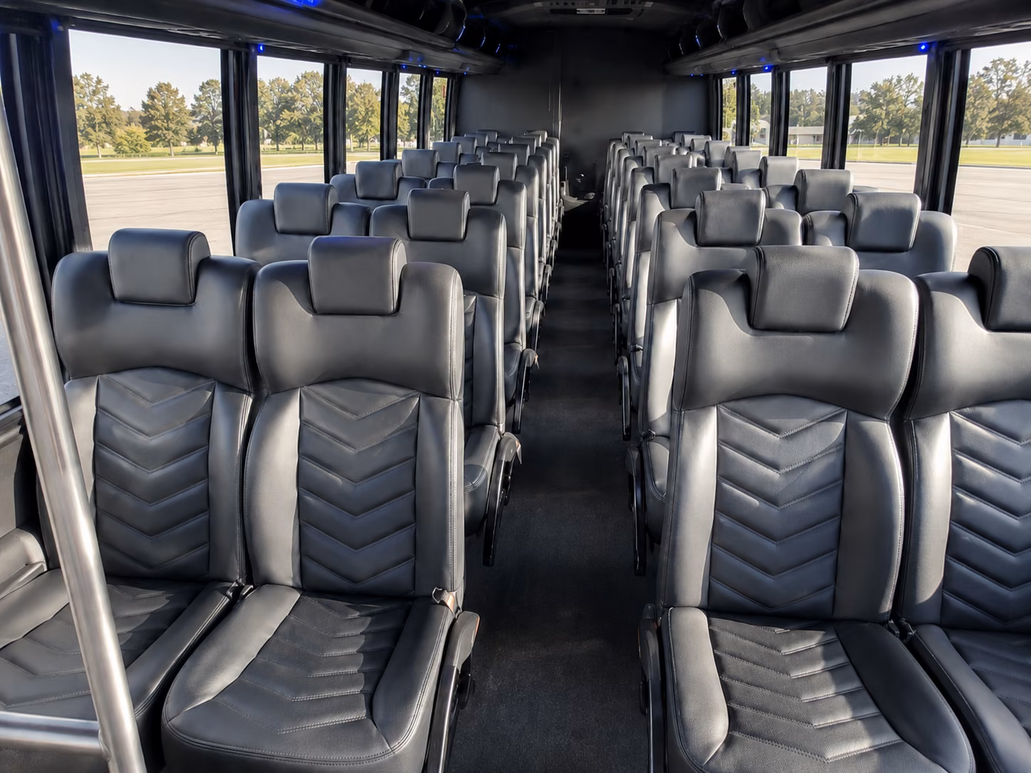 blaine 15 passenger minibus inside
