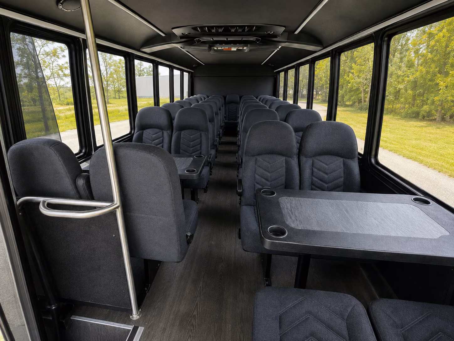 blaine 20 passenger minibus inside