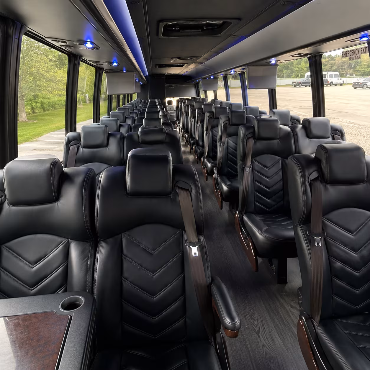blaine 25 passenger minibus inside