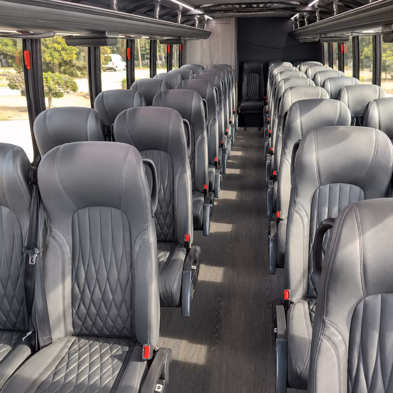 blaine 35 passenger minibus inside