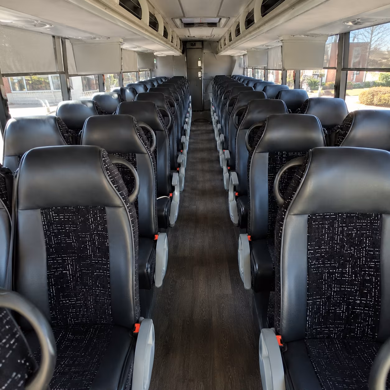 blaine 56 passenger charter bus interior