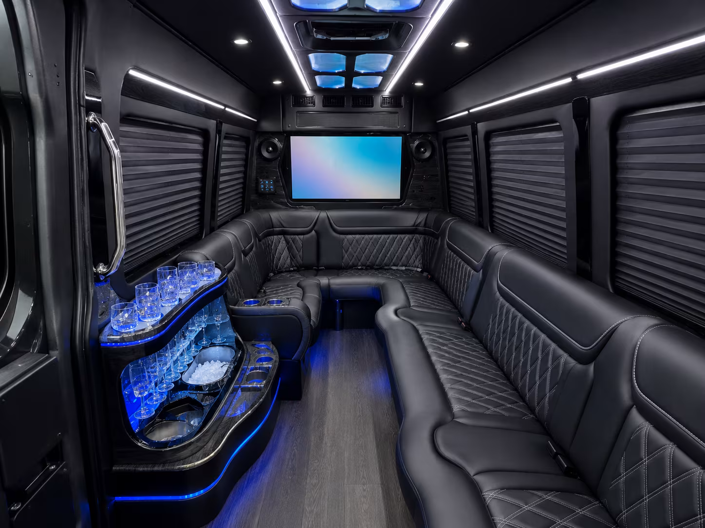 blaine sprinter limousine interior